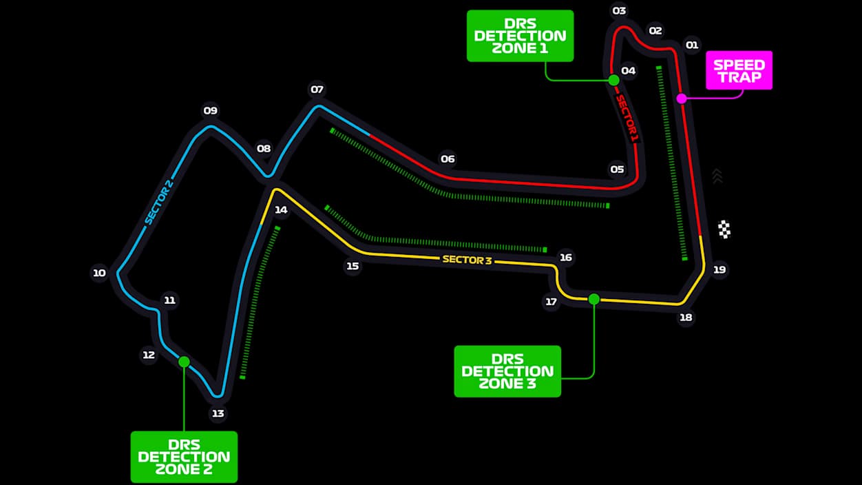 Mapa de Marina Bay Street Circuit